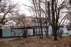 Budynek Obornickiej Mleczarni widok z ulicy Łazienkowej.